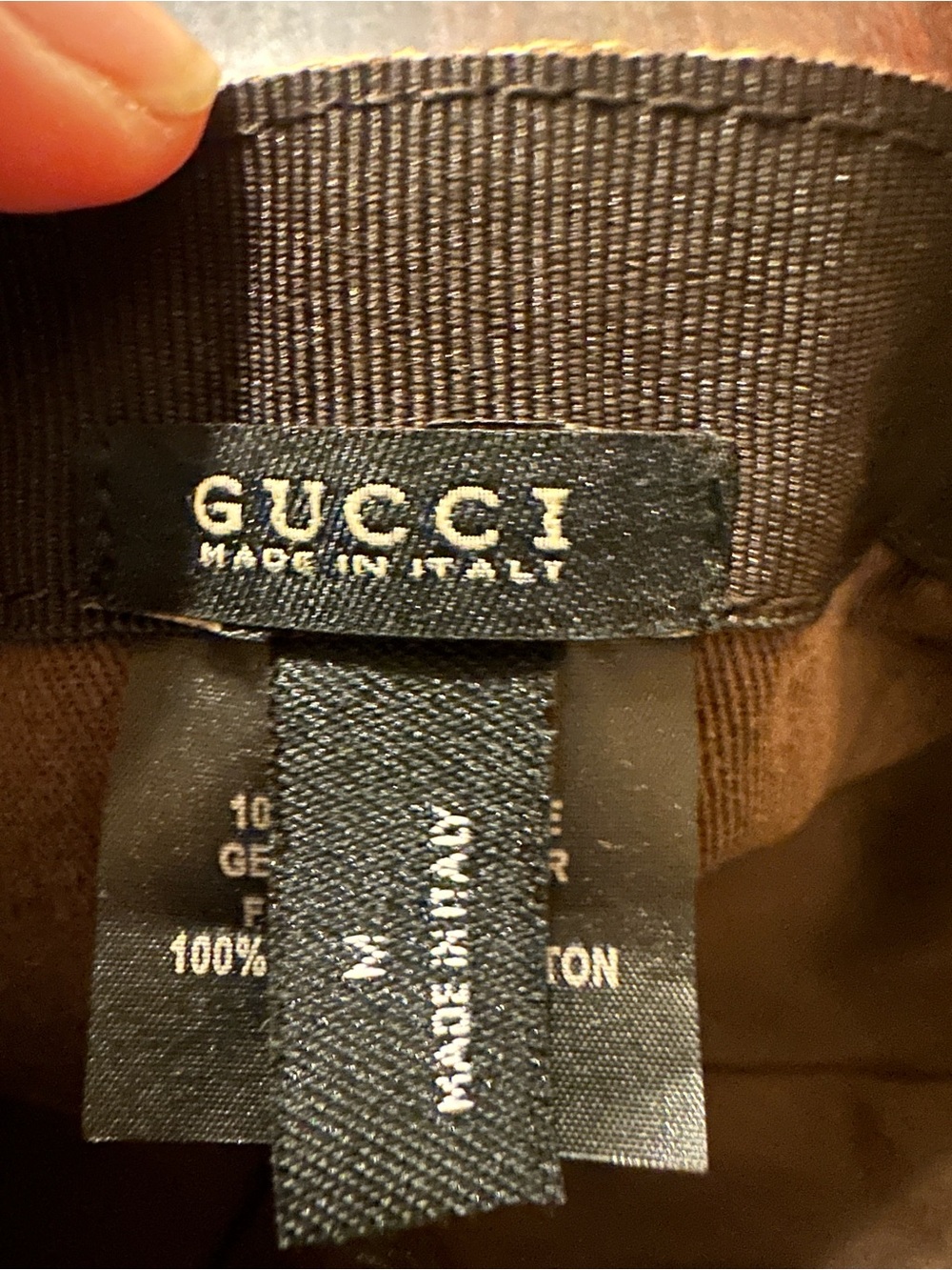 GG Black Monogram Baseball Cap - Picture 3 of 3